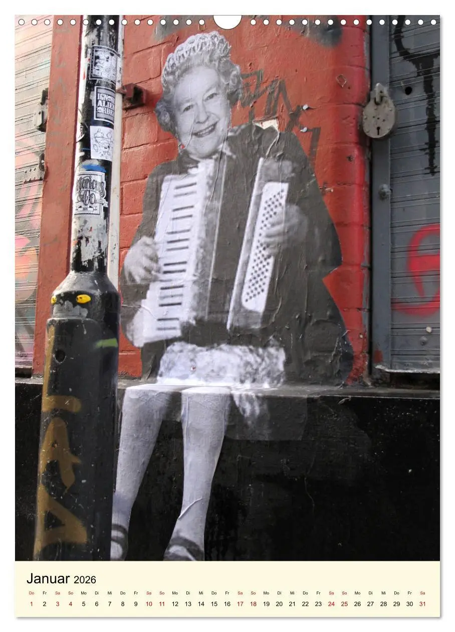 Bild: 9783516385755 | StreetArt London (Wandkalender 2026 DIN A3 hoch), CALVENDO...
