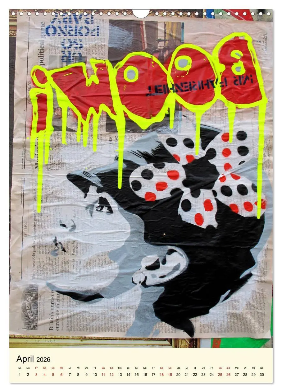 Bild: 9783516385755 | StreetArt London (Wandkalender 2026 DIN A3 hoch), CALVENDO...