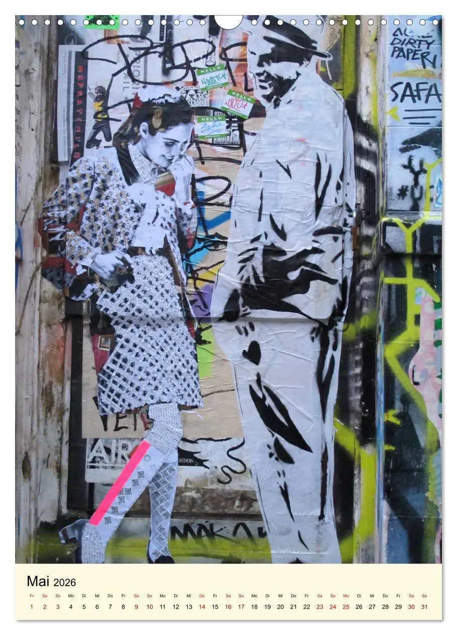 Bild: 9783516385755 | StreetArt London (Wandkalender 2026 DIN A3 hoch), CALVENDO...