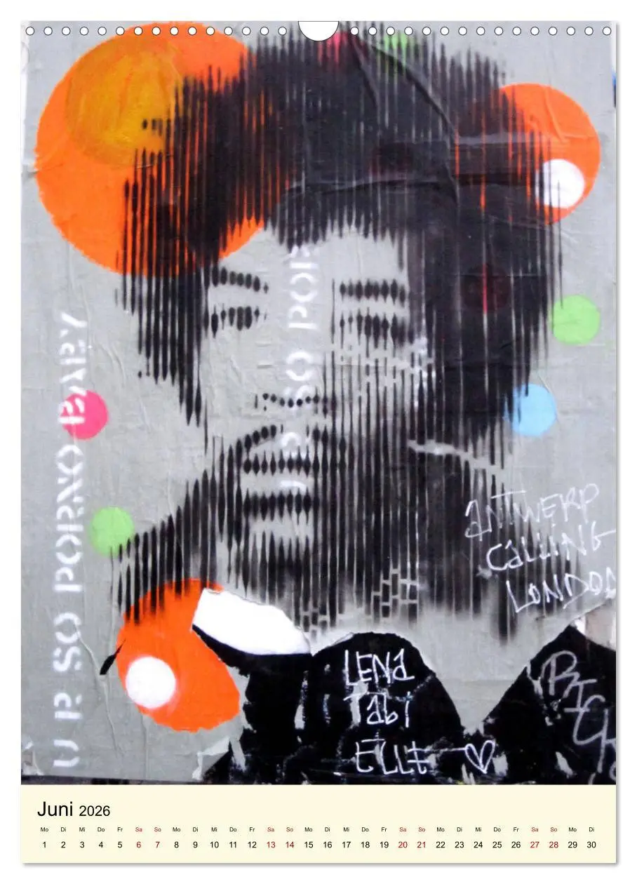 Bild: 9783516385755 | StreetArt London (Wandkalender 2026 DIN A3 hoch), CALVENDO...
