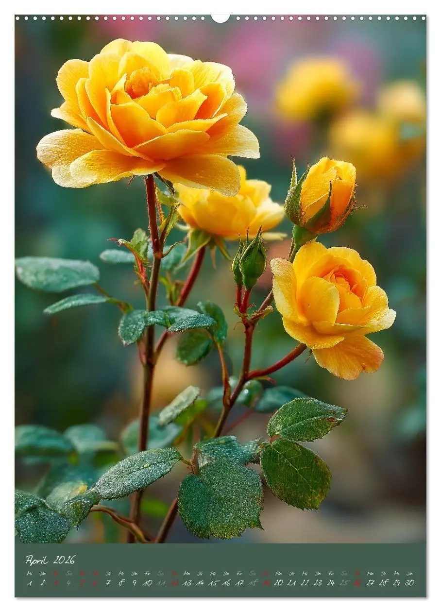 Bild: 9783516695755 | Rosen - Königin der Blumen (Wandkalender 2026 DIN A2 hoch),...