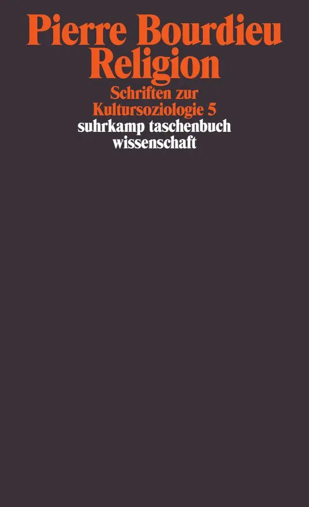 Cover: 9783518295755 | Schriften | Band 13: Religion. Schriften zur Kultursoziologie 5 | Buch