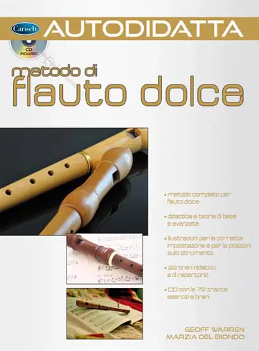 Cover: 9788850725755 | Autodidatta Metodo Per Flauto Dolce | Marzia del Biondo | Buch + CD