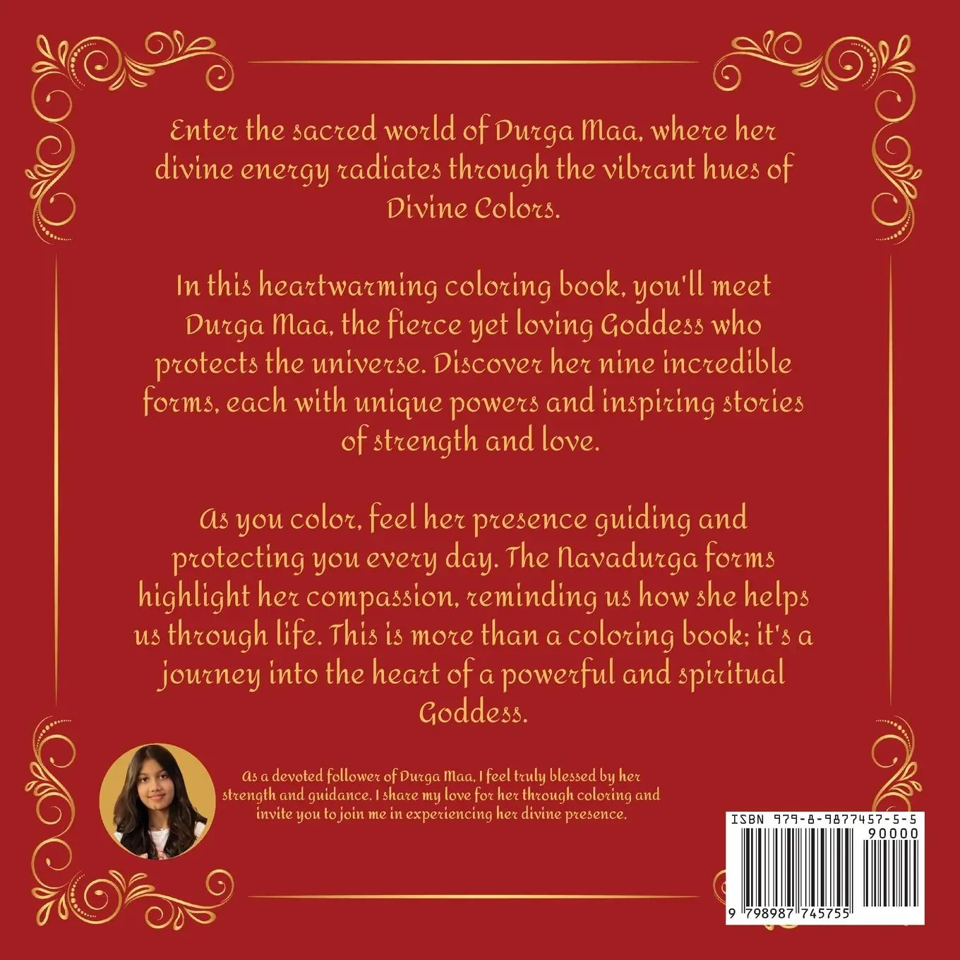 Rückseite: 9798987745755 | The Nine Forms of Durga Maa | Roma Singh | Taschenbuch | Englisch