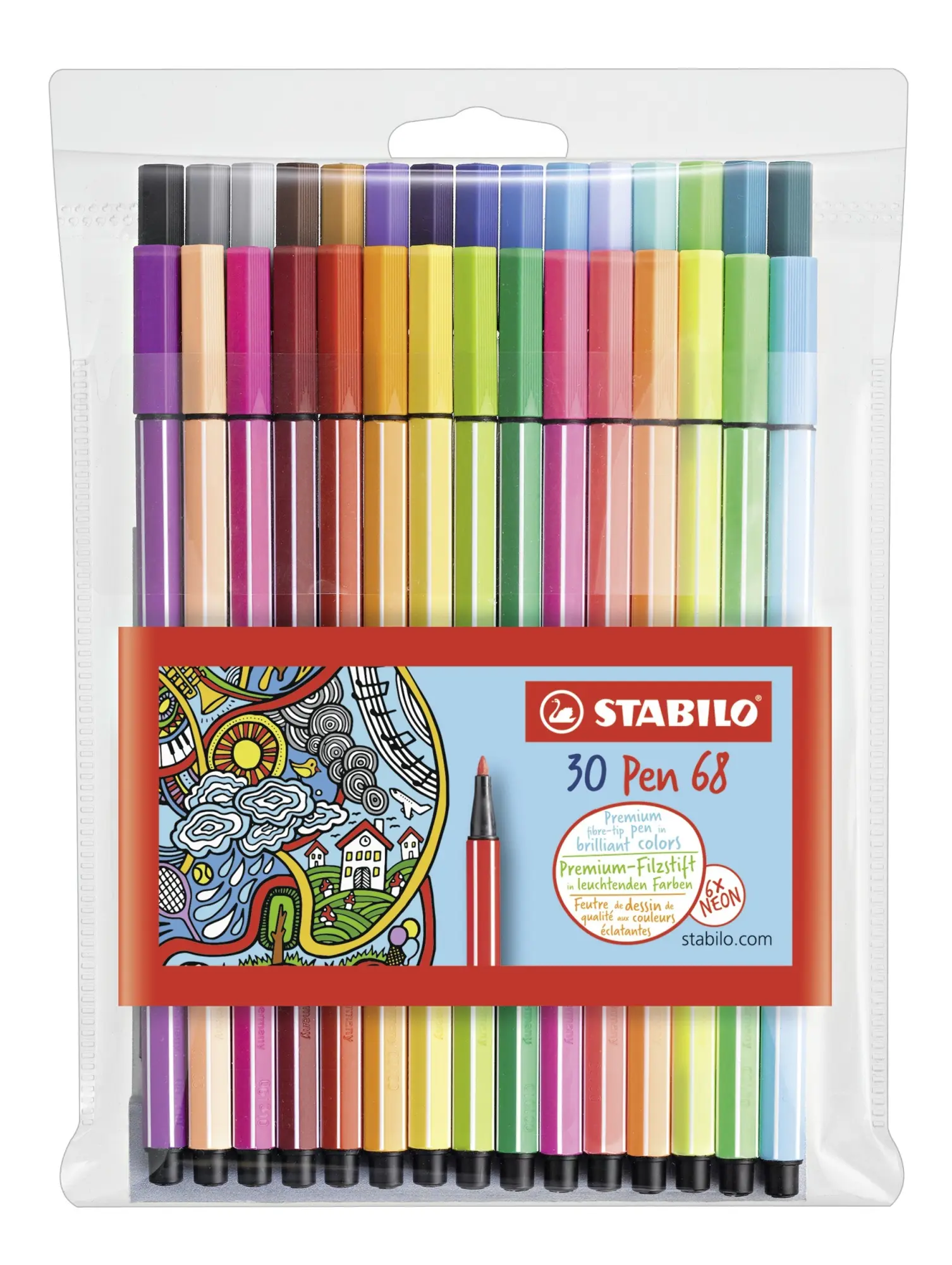 Cover: 4006381455855 | STABILO Filzstifte Pen 68, 30er Set | 6830-1 | 2019 | Stabilo