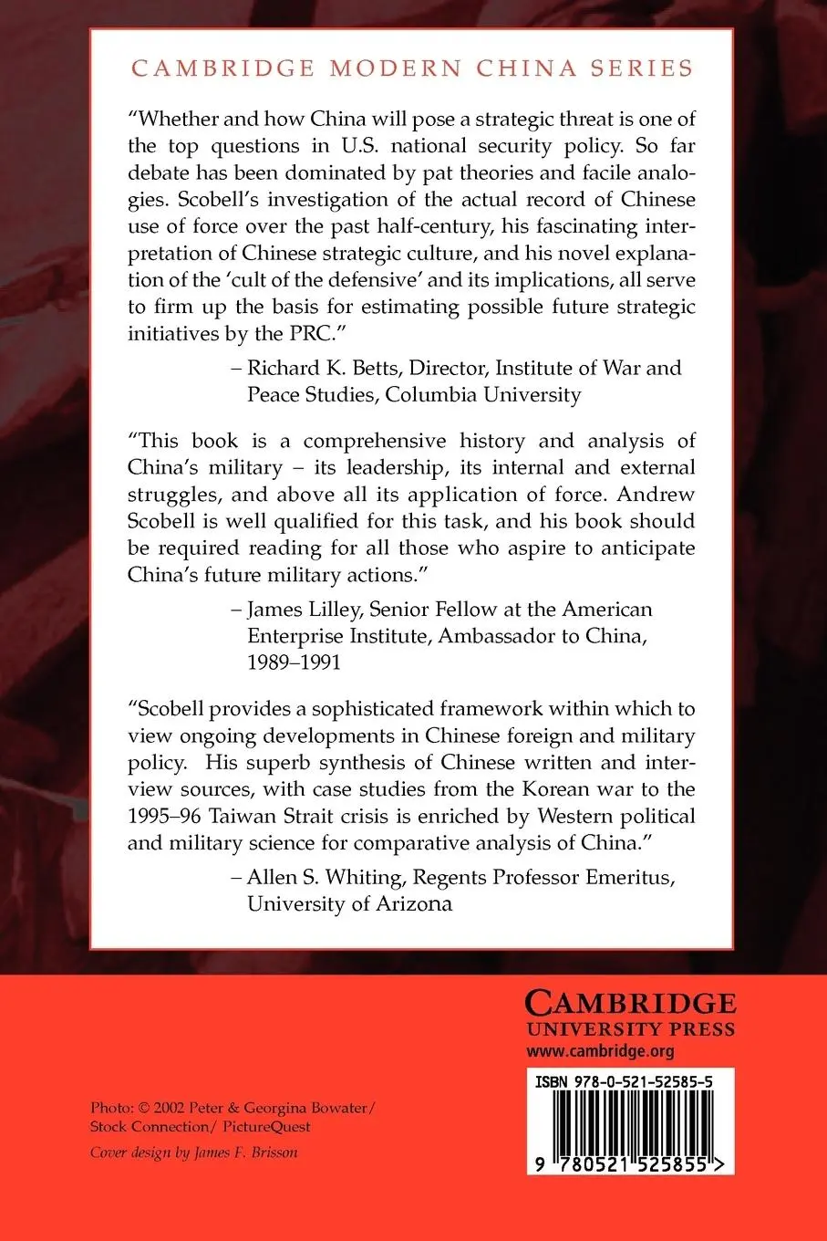 Rückseite: 9780521525855 | China's Use of Military Force | Andrew Scobell | Taschenbuch | 2003