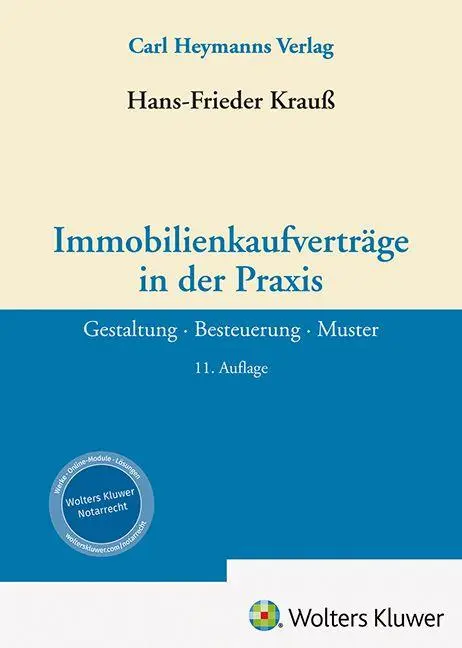 Cover: 9783452305855 | Immobilienkaufverträge in der Praxis | Hans-Frieder Krauß | Buch