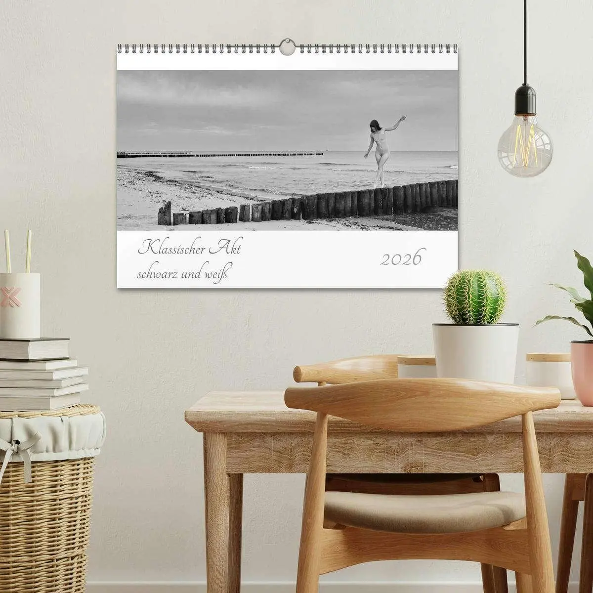 Bild: 9783457975855 | Klassischer Akt schwarz und weiß (Wandkalender 2026 DIN A3 quer),...