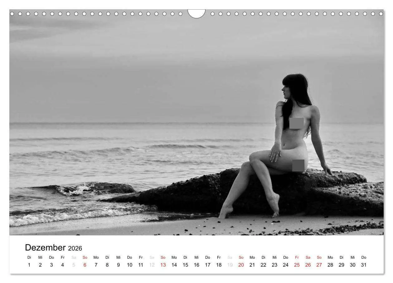 Bild: 9783457975855 | Klassischer Akt schwarz und weiß (Wandkalender 2026 DIN A3 quer),...