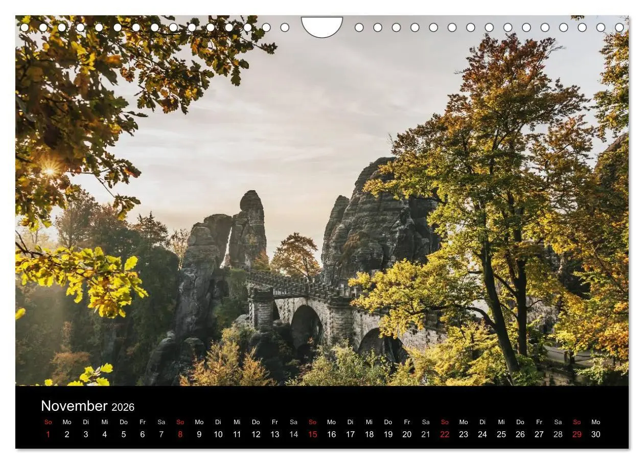 Bild: 9783516205855 | Sächsische Schweiz (Wandkalender 2026 DIN A4 quer), CALVENDO...