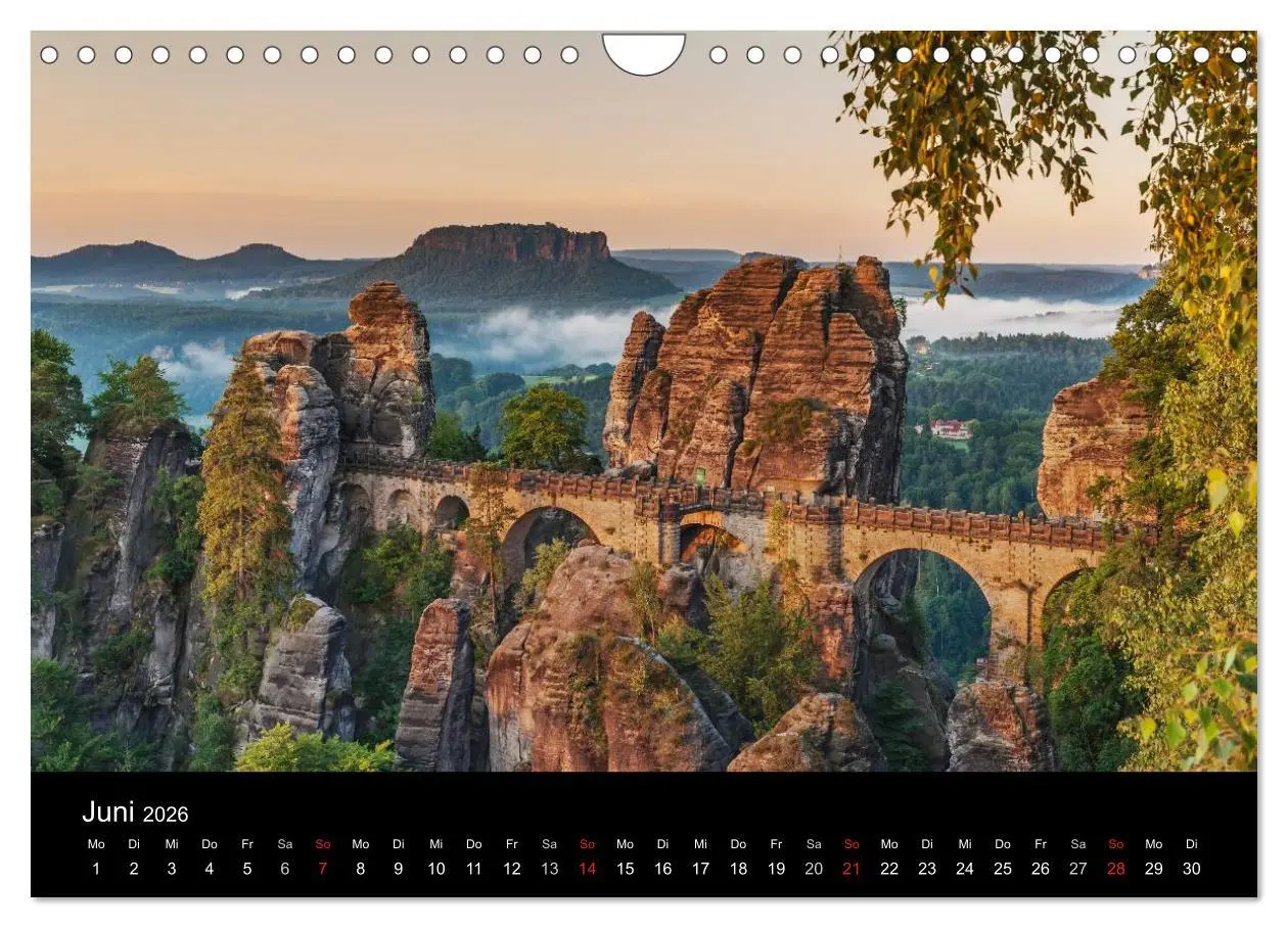 Bild: 9783516205855 | Sächsische Schweiz (Wandkalender 2026 DIN A4 quer), CALVENDO...