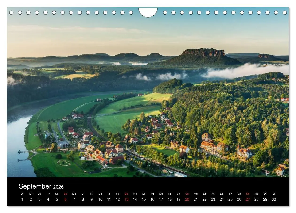 Bild: 9783516205855 | Sächsische Schweiz (Wandkalender 2026 DIN A4 quer), CALVENDO...
