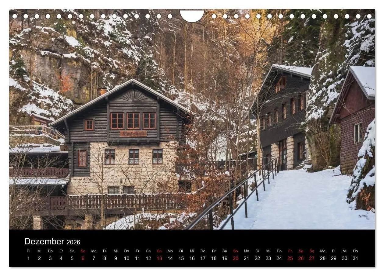 Bild: 9783516205855 | Sächsische Schweiz (Wandkalender 2026 DIN A4 quer), CALVENDO...