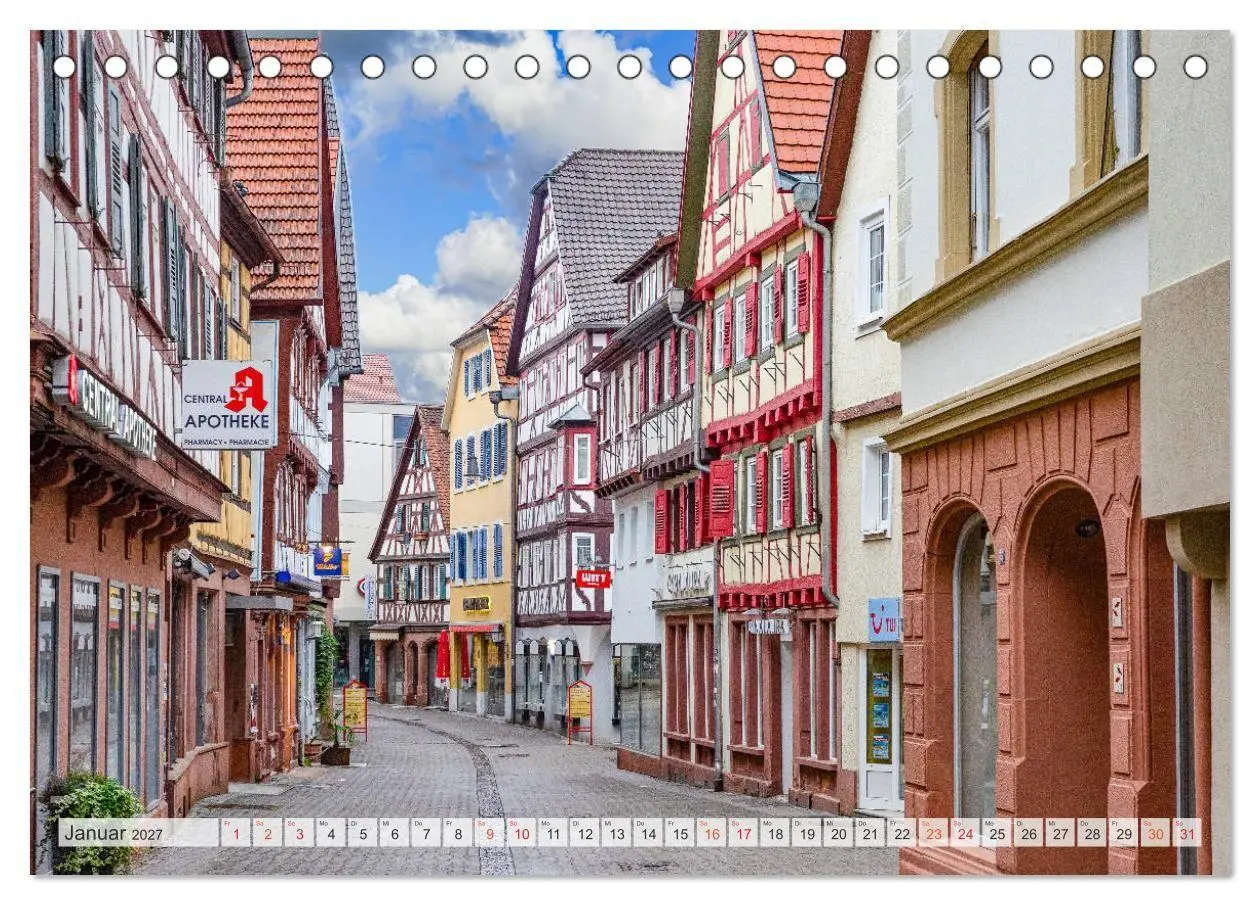 Bild: 9783569605855 | Mosbach Impressionen (Tischkalender 2027 DIN A5 quer), CALVENDO...
