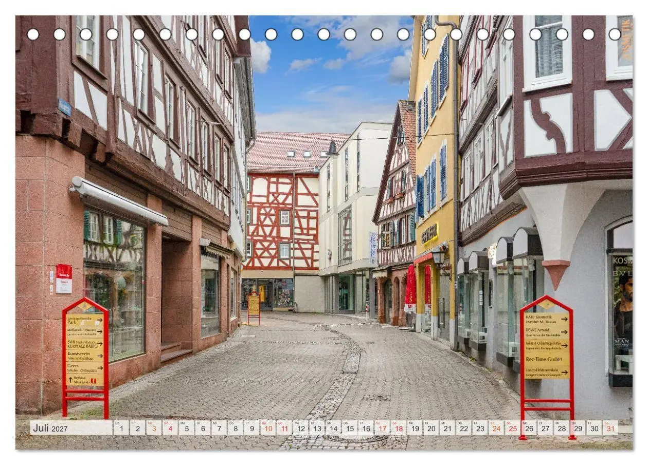 Bild: 9783569605855 | Mosbach Impressionen (Tischkalender 2027 DIN A5 quer), CALVENDO...