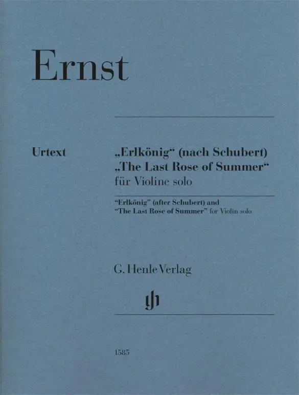 Cover: 9790201815855 | Heinrich Wilhelm Ernst - "Erlkönig" (nach Schubert) und "The Last...