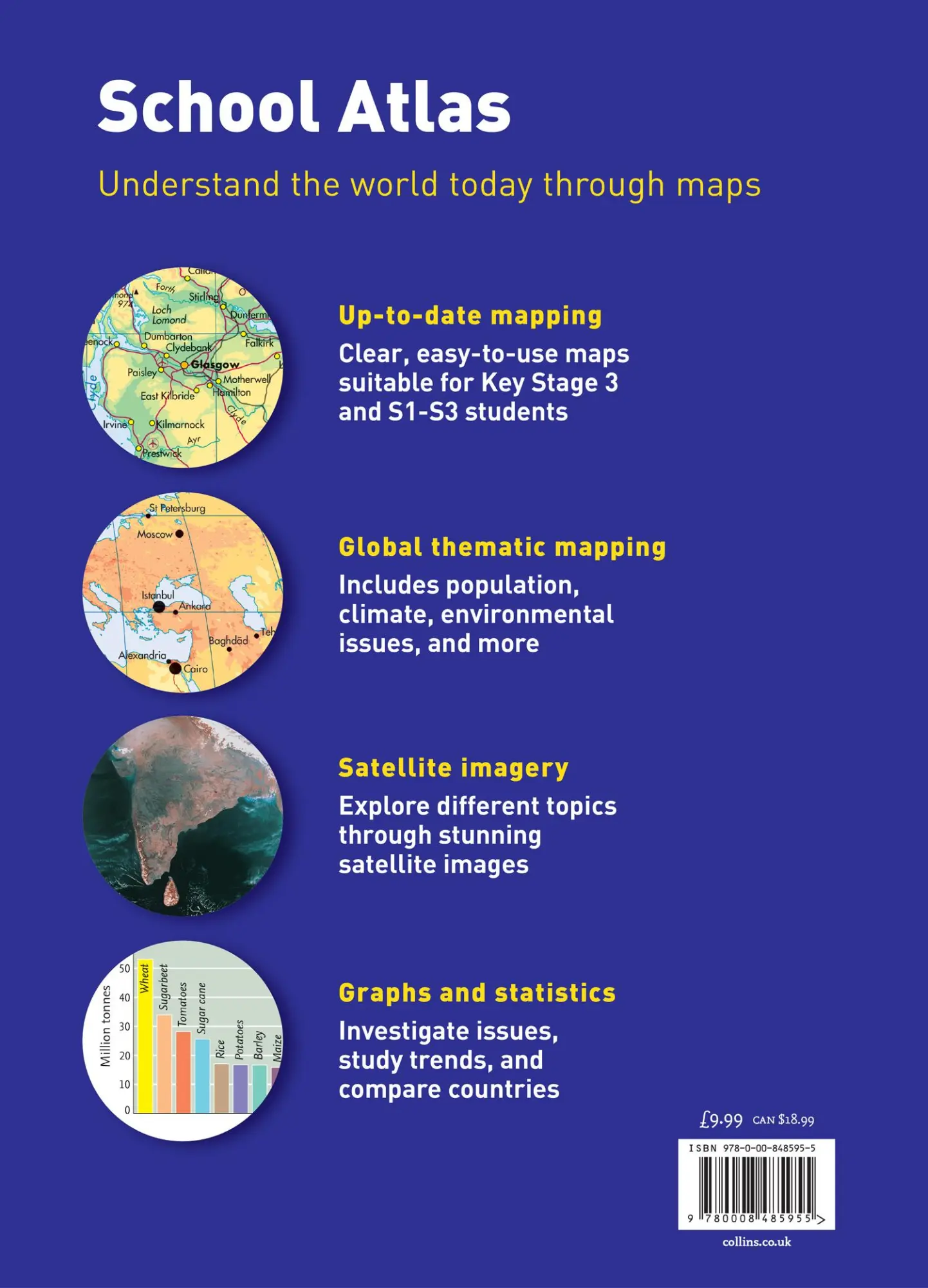 Rückseite: 9780008485955 | Collins School Atlas | Ideal for Learning at School and at Home | Maps
