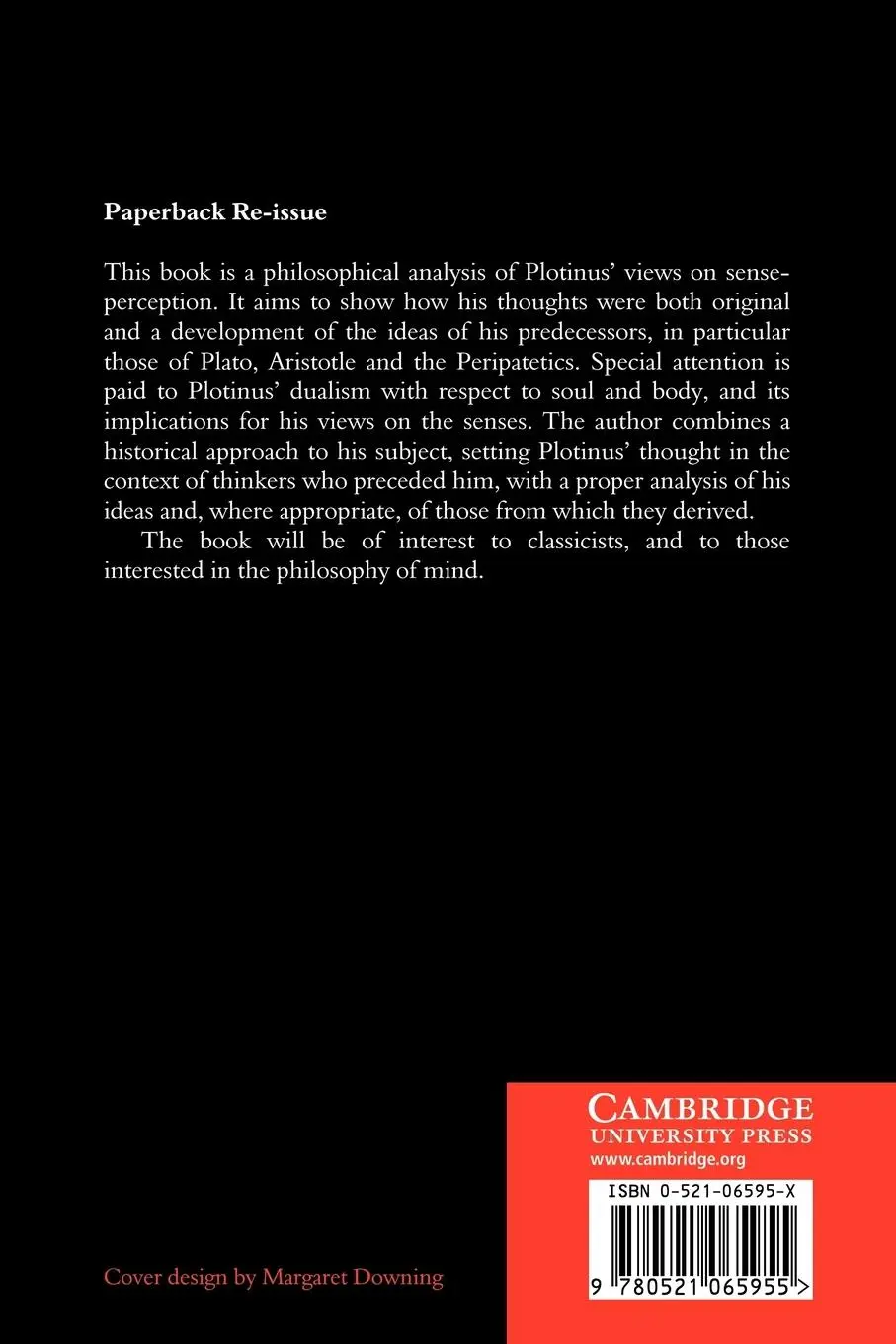 Rückseite: 9780521065955 | Plotinus on Sense-Perception | A Philosophical Study | Emilsson | Buch