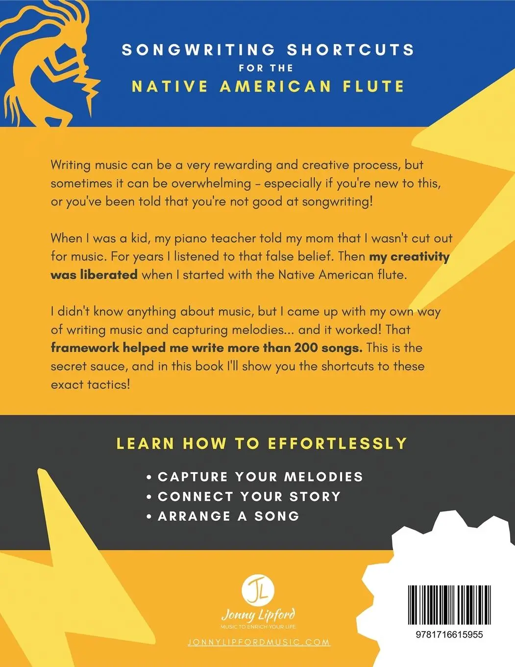 Rückseite: 9781716615955 | Songwriting Shortcuts for the Native American Flute | Jonny Lipford