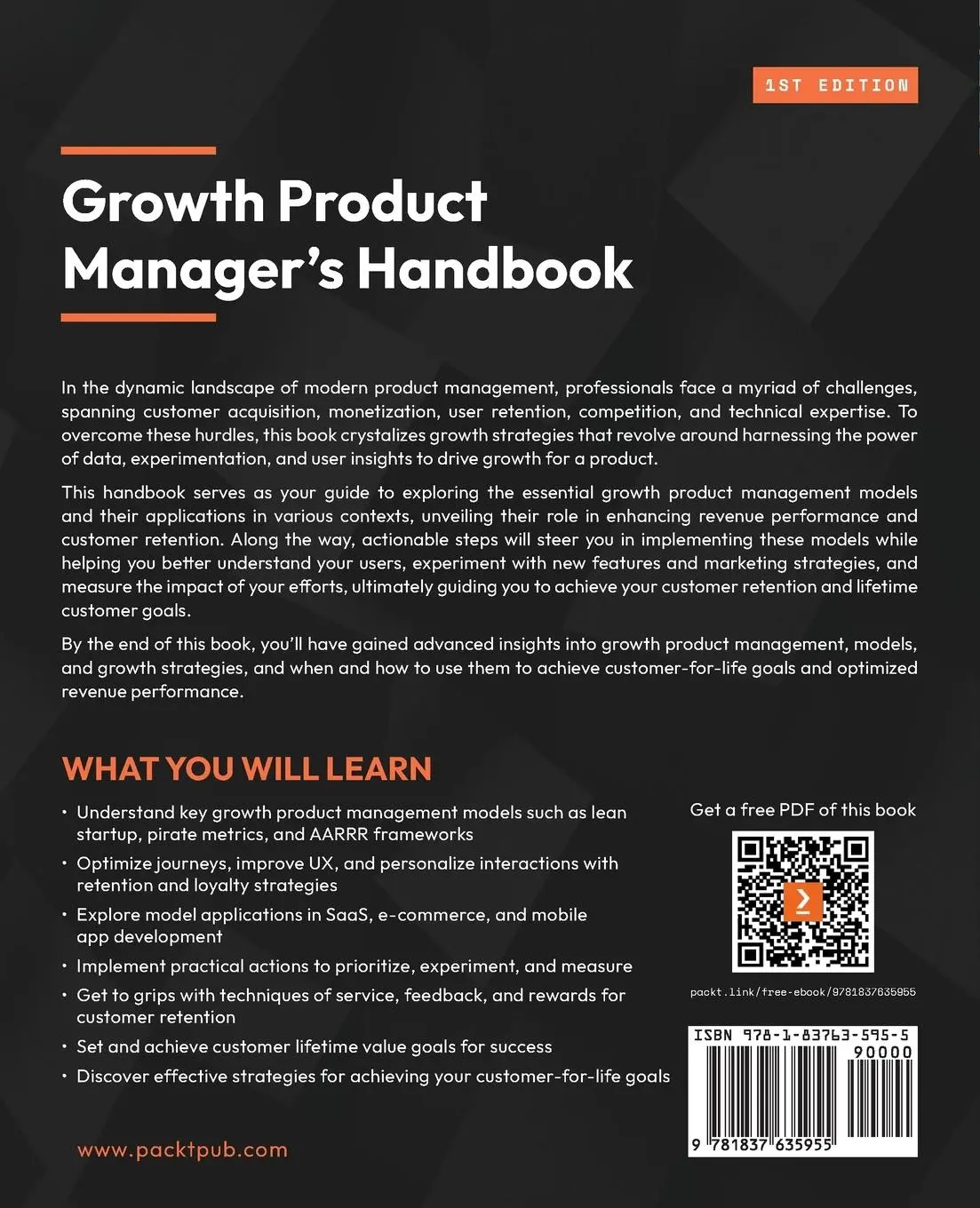 Rückseite: 9781837635955 | Growth Product Manager's Handbook | Eve Chen | Taschenbuch | Englisch