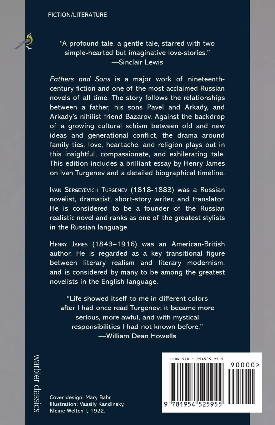 Rückseite: 9781954525955 | Fathers and Sons (Warbler Classics Annotated Edition) | Ivan Turgenev