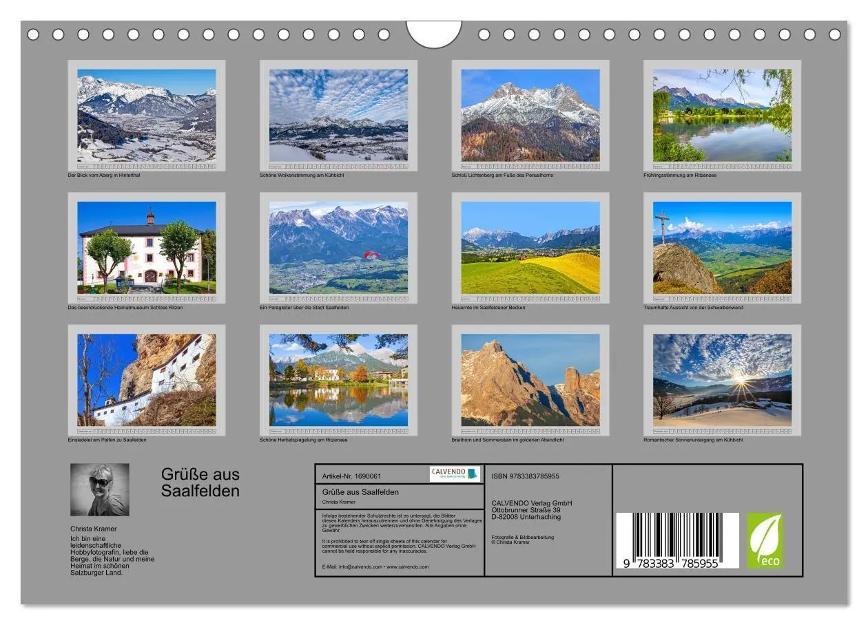 Bild: 9783383785955 | Grüße aus Saalfelden (Wandkalender 2025 DIN A4 quer), CALVENDO...