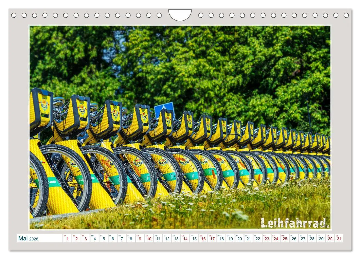 Bild: 9783457345955 | Das Fahrrad als ... (Wandkalender 2026 DIN A4 quer), CALVENDO...