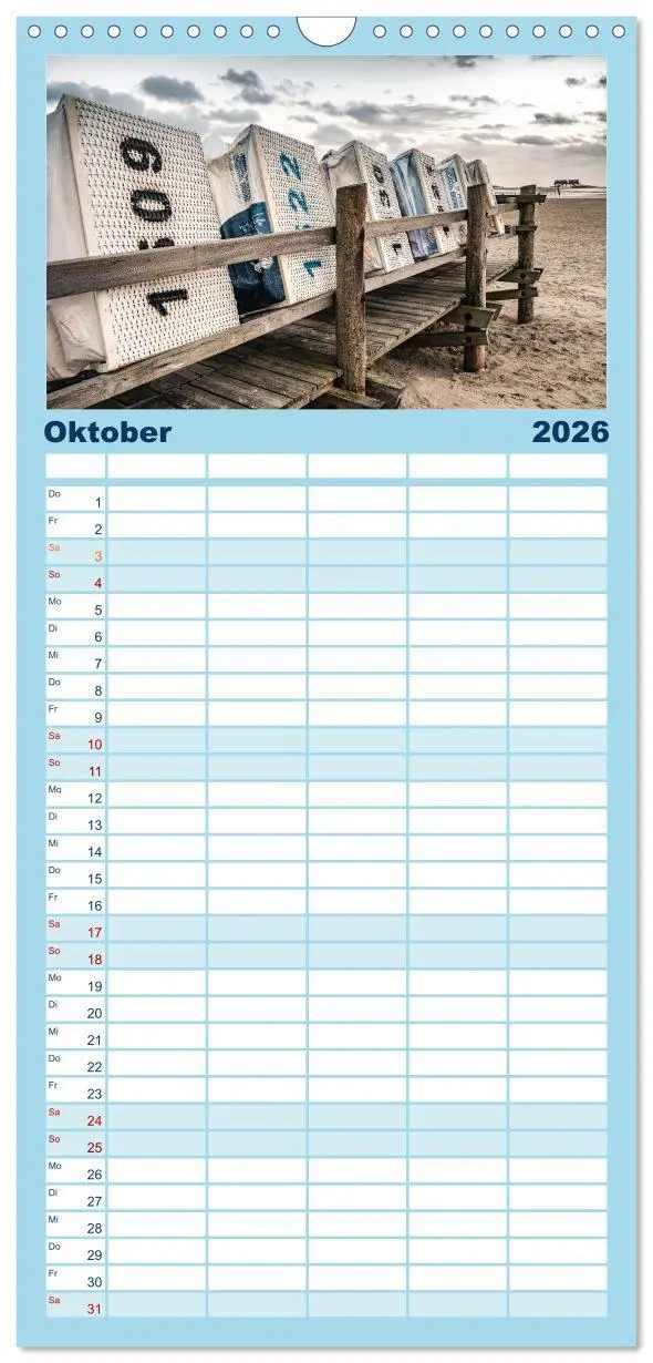 Bild: 9783516505955 | Familienplaner 2026 - Sankt Peter-Ording: Die raue Schönheit an der...