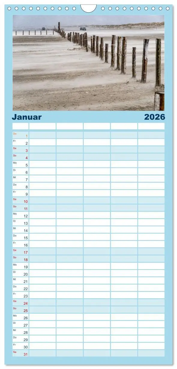 Bild: 9783516505955 | Familienplaner 2026 - Sankt Peter-Ording: Die raue Schönheit an der...