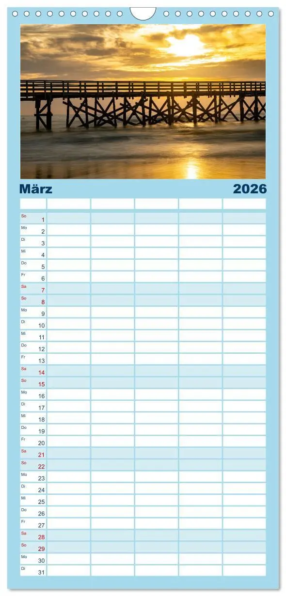 Bild: 9783516505955 | Familienplaner 2026 - Sankt Peter-Ording: Die raue Schönheit an der...