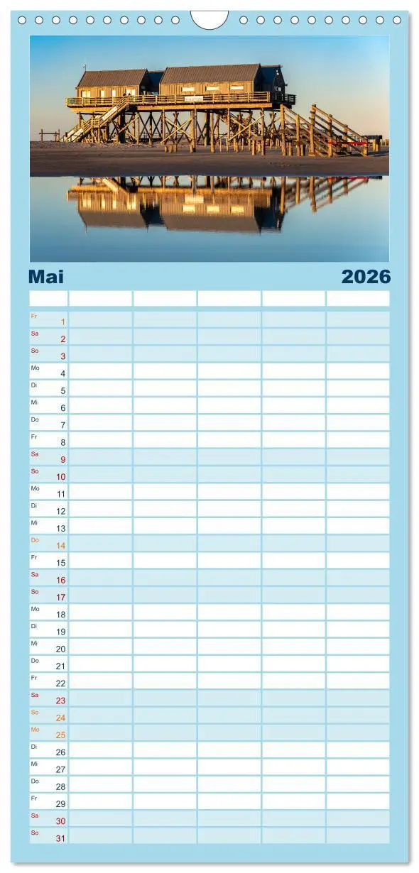 Bild: 9783516505955 | Familienplaner 2026 - Sankt Peter-Ording: Die raue Schönheit an der...