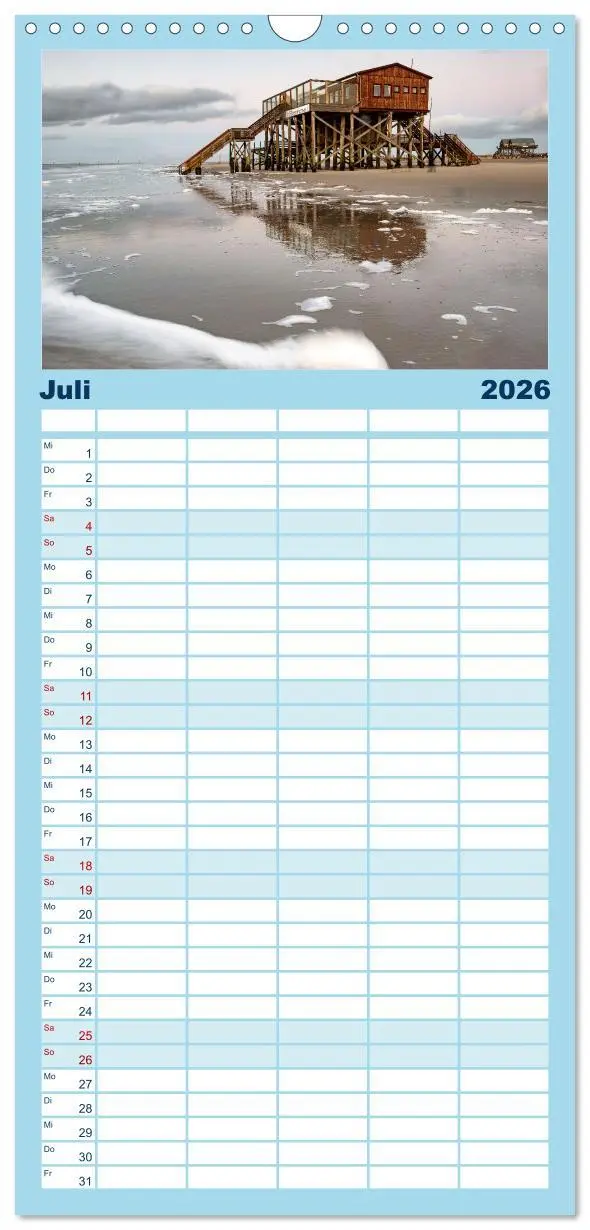 Bild: 9783516505955 | Familienplaner 2026 - Sankt Peter-Ording: Die raue Schönheit an der...
