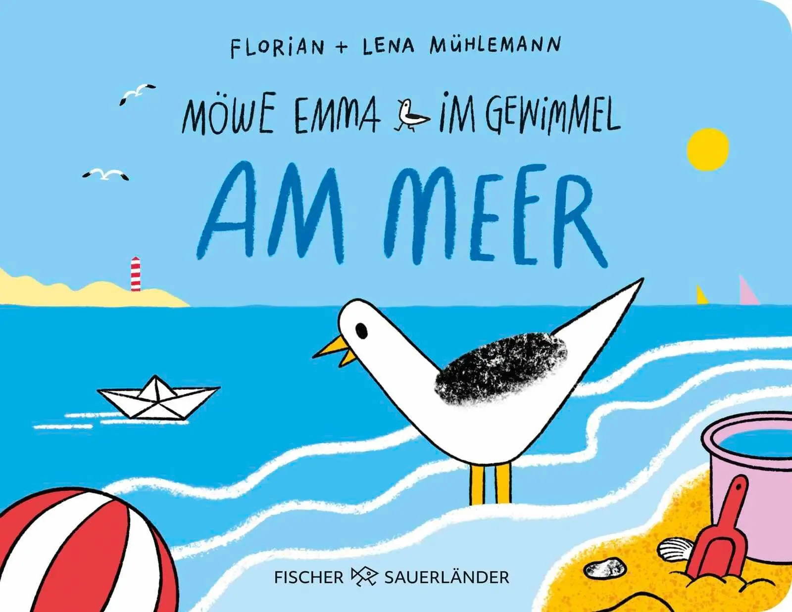 Cover: 9783737375955 | Möwe Emma im Gewimmel: Am Meer | Wimmelbuch ab 2 Jahren | Mühlemann