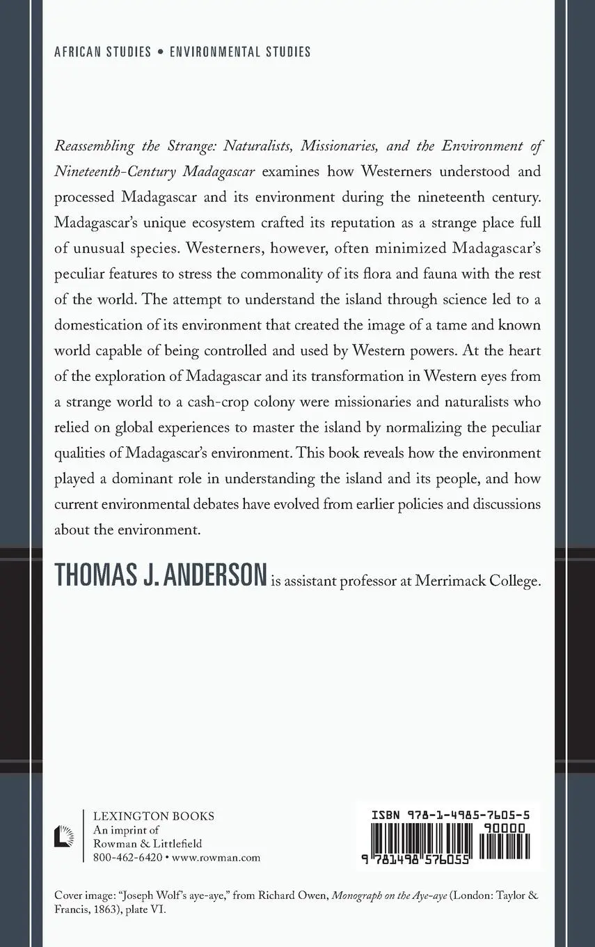 Rückseite: 9781498576055 | Reassembling the Strange | Thomas Anderson | Buch | Englisch | 2018