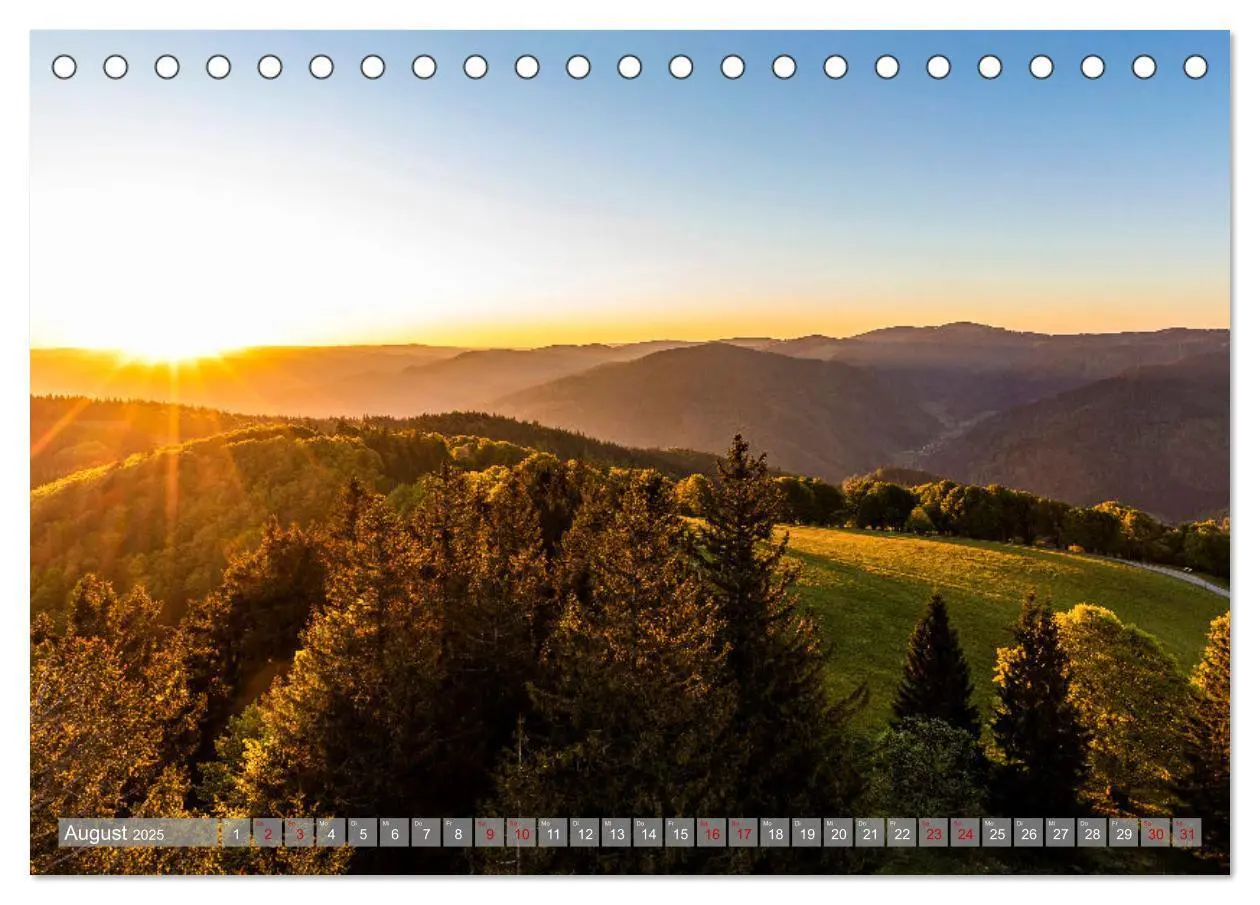 Bild: 9783435076055 | Ein Jahr im Schwarzwald (Tischkalender 2025 DIN A5 quer), CALVENDO...