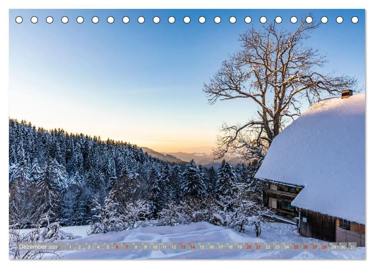 Bild: 9783435076055 | Ein Jahr im Schwarzwald (Tischkalender 2025 DIN A5 quer), CALVENDO...