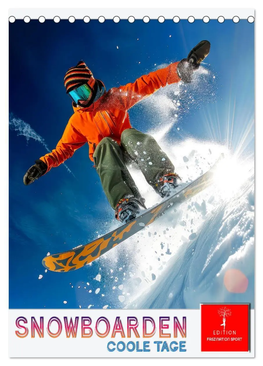 Cover: 9783516256055 | Snowboarden - coole Tage (Tischkalender 2026 DIN A5 hoch), CALVENDO...