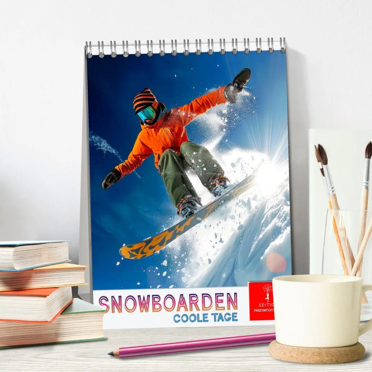 Bild: 9783516256055 | Snowboarden - coole Tage (Tischkalender 2026 DIN A5 hoch), CALVENDO...