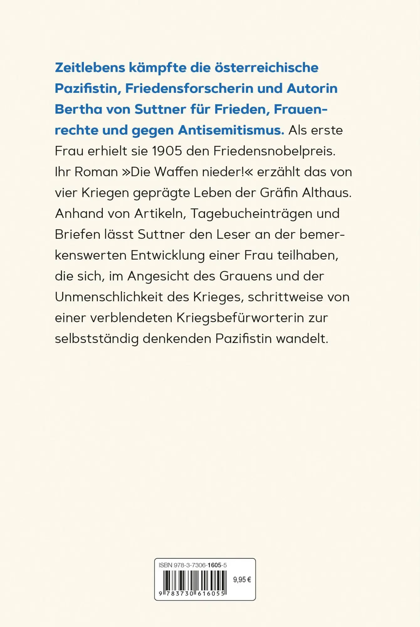 Bild: 9783730616055 | Die Waffen nieder! Roman | Bertha Von Suttner | Buch | 512 S. | 2026