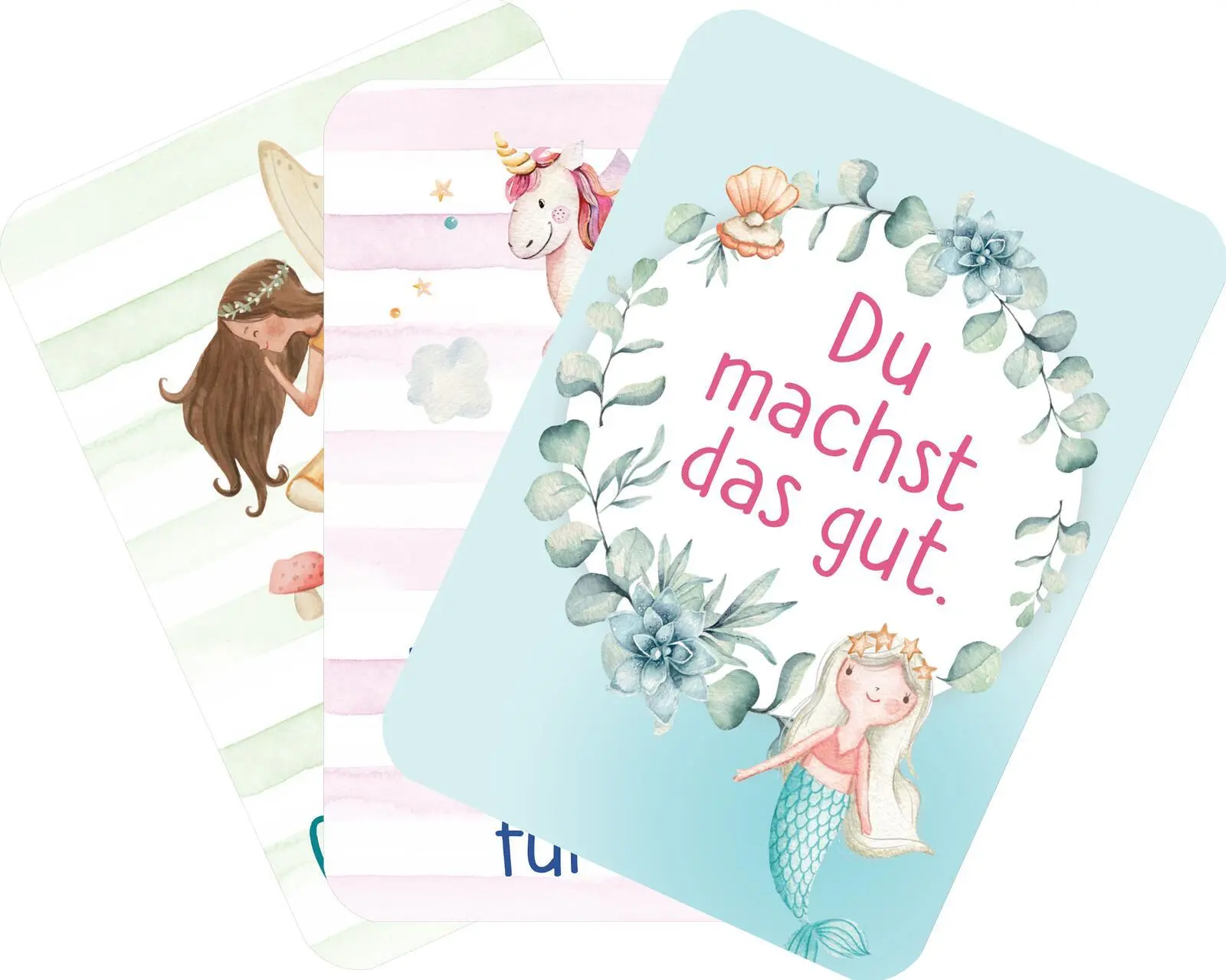 Bild: 9783845866055 | Mutmachkarten - Einhorn (Aquarelloptik) | Taschenbuch | 50 S. | 2025