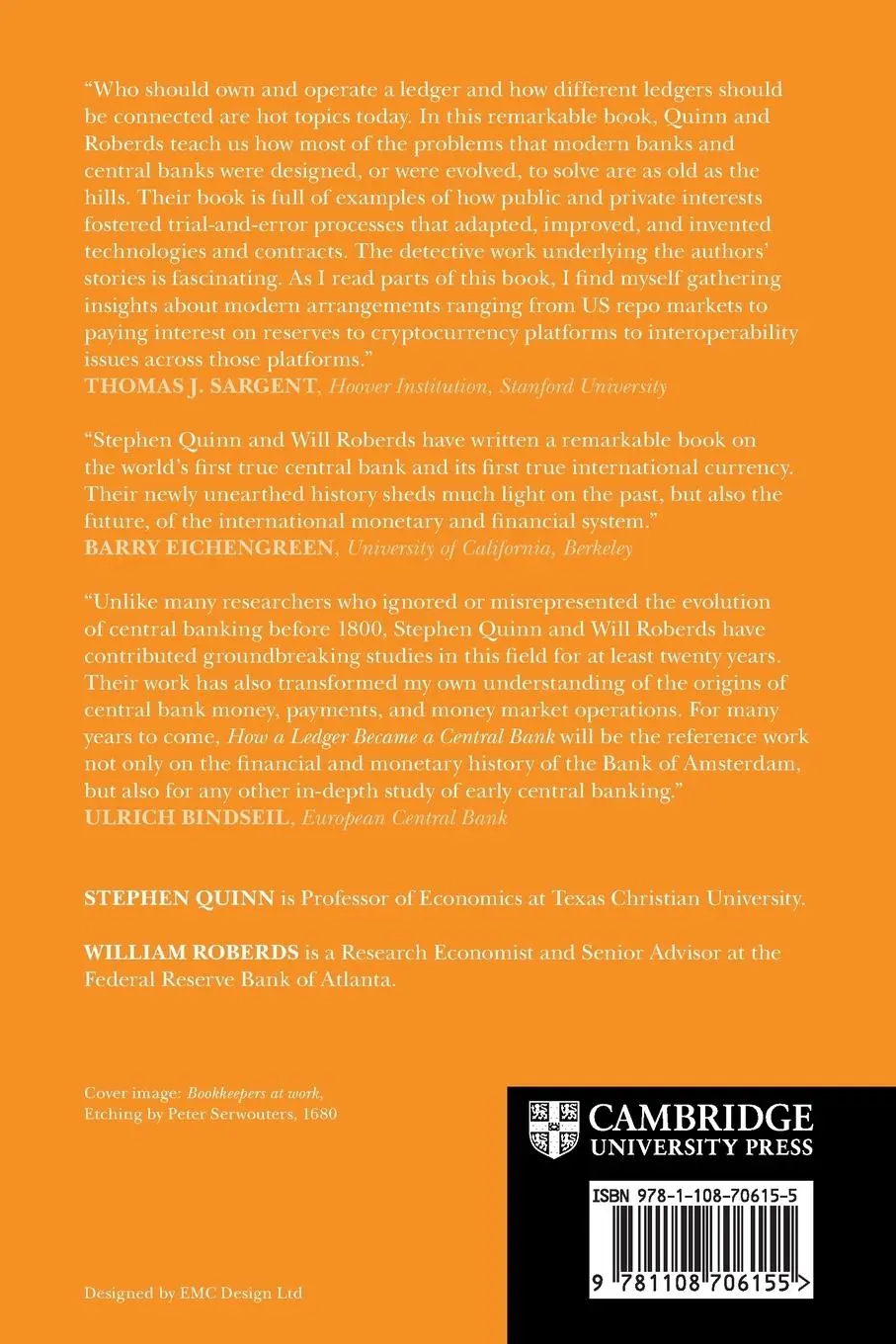 Rückseite: 9781108706155 | How a Ledger Became a Central Bank | Stephen Quinn (u. a.) | Buch