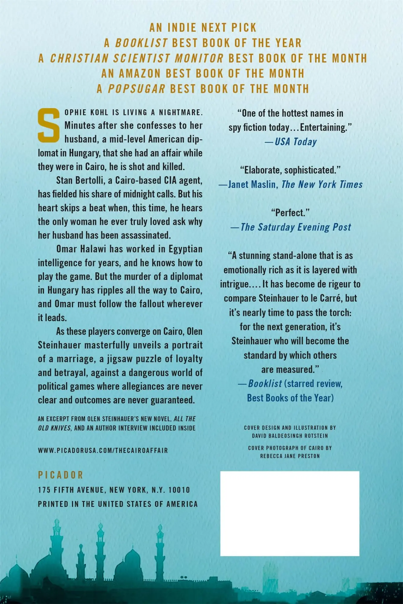 Rückseite: 9781250036155 | Cairo Affair | Olen Steinhauer | Taschenbuch | Paperback | Englisch