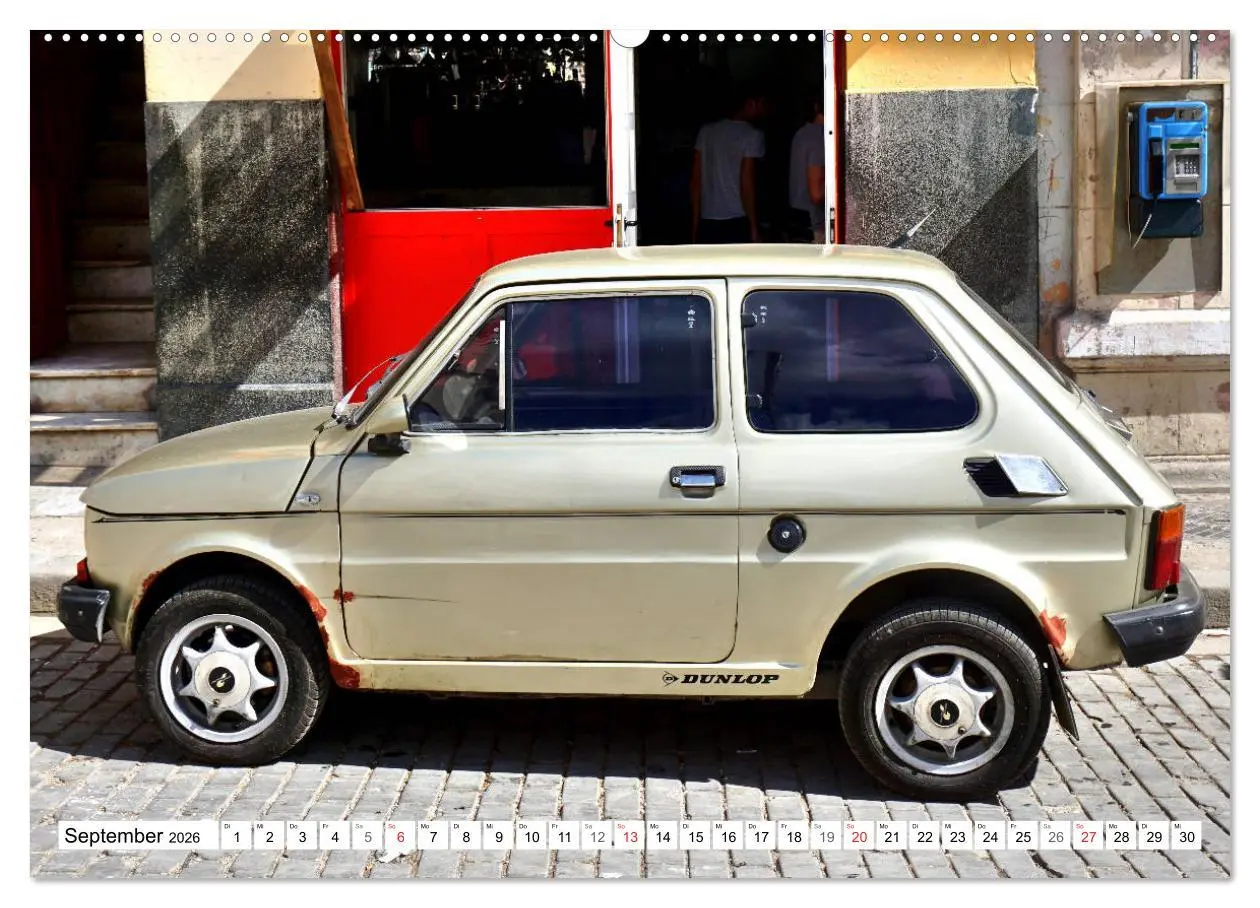Bild: 9783457776155 | Polski Fiat 126p - Kult auf Kuba (Wandkalender 2026 DIN A2 quer),...