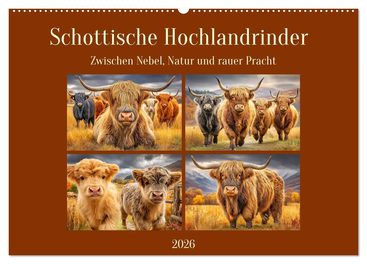 Cover: 9783457916155 | Schottische Hochlandrinder. Zwischen Nebel, Natur und rauer Pracht...