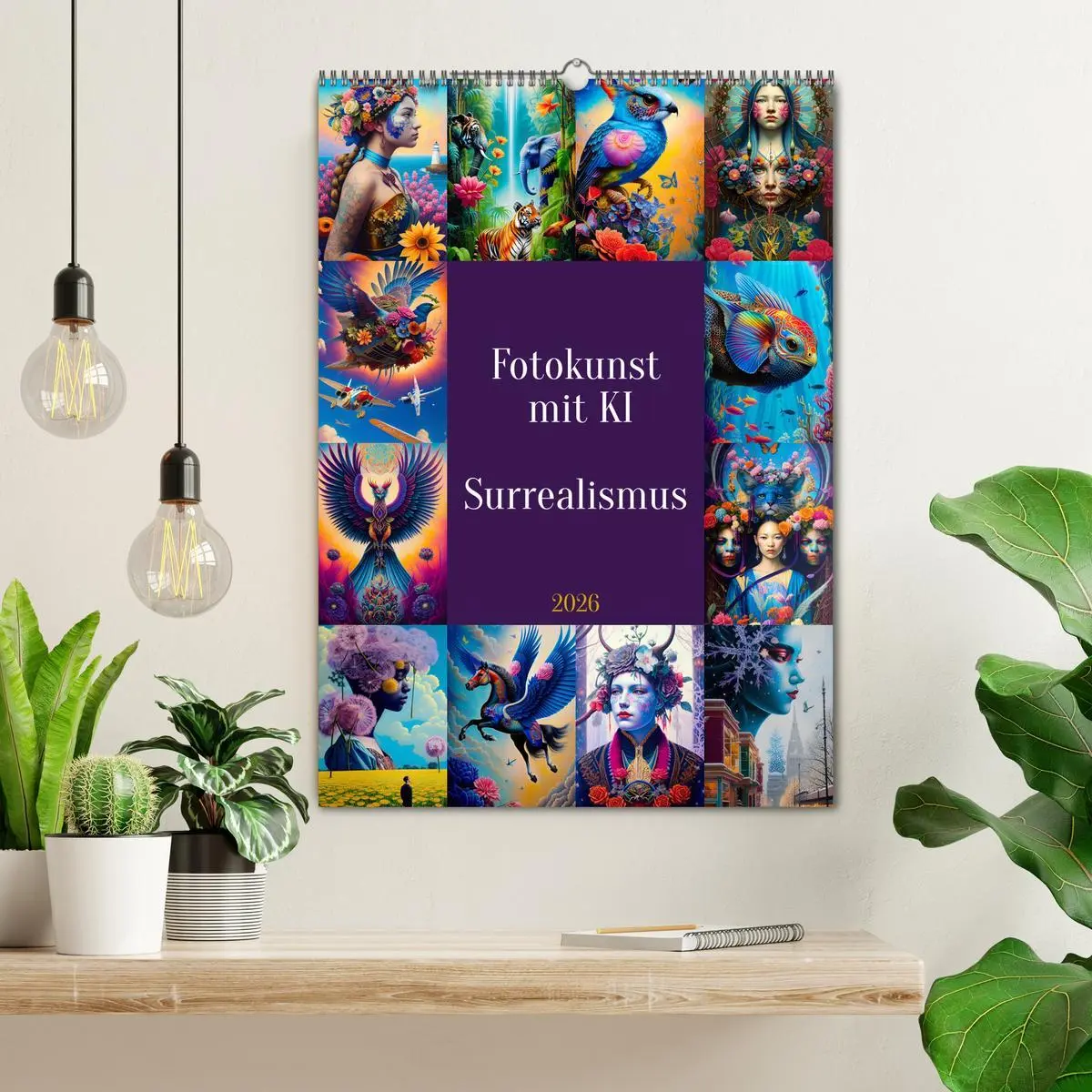 Bild: 9783516316155 | Fotokunst mit KI - Surrealismus (Wandkalender 2026 DIN A2 hoch),...