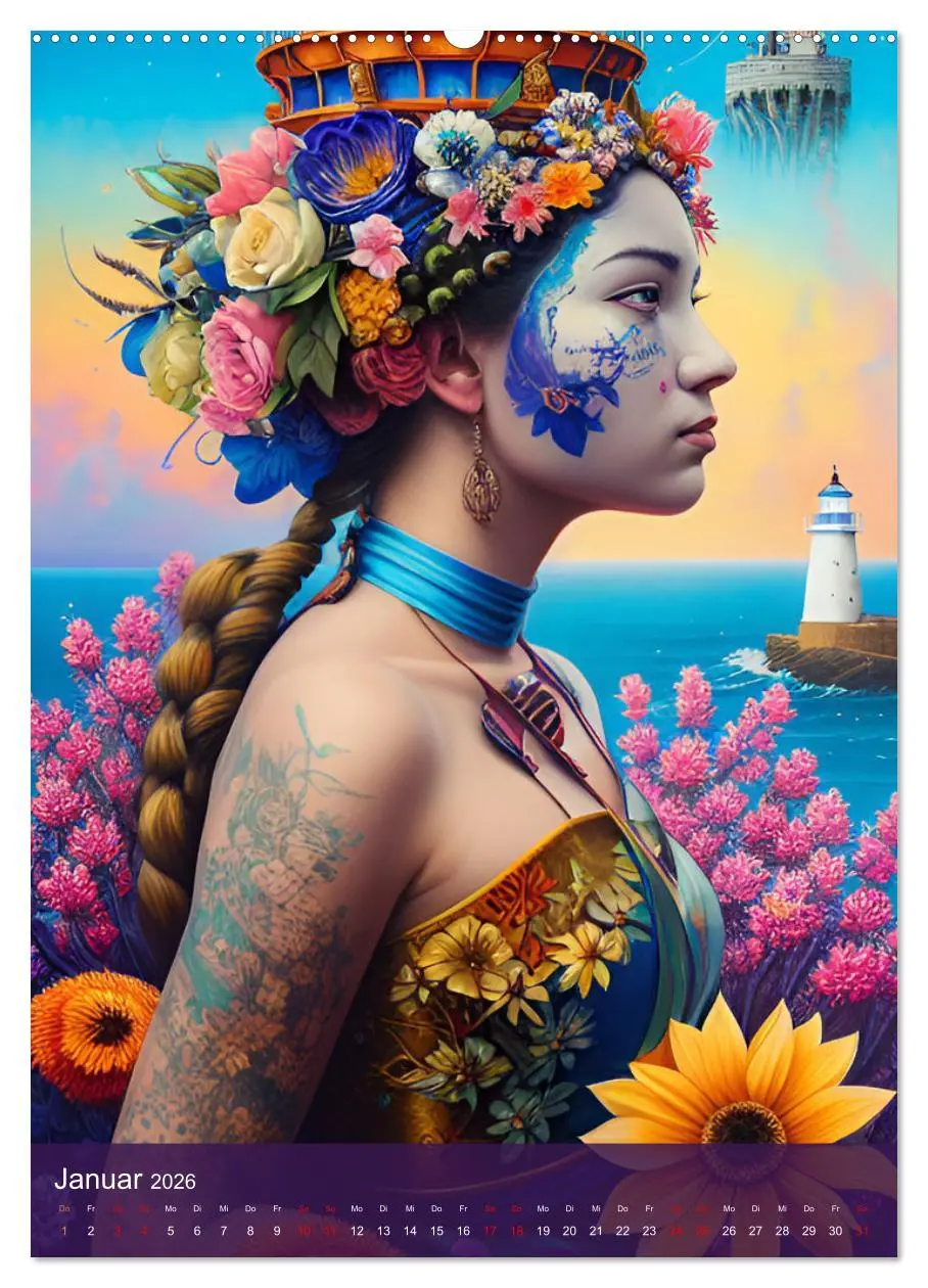 Bild: 9783516316155 | Fotokunst mit KI - Surrealismus (Wandkalender 2026 DIN A2 hoch),...
