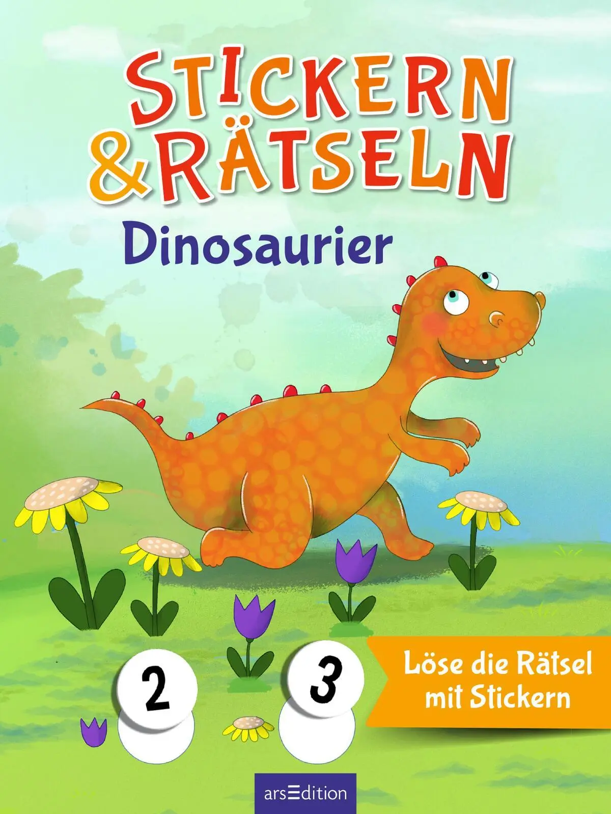 Bild: 9783845856155 | Stickern &amp; Rätseln - Dinosaurier | Löse die Rätsel mit Stickern | Buch
