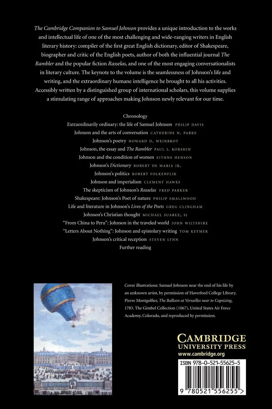 Rückseite: 9780521556255 | The Cambridge Companion to Samuel Johnson | Greg Clingham | Buch