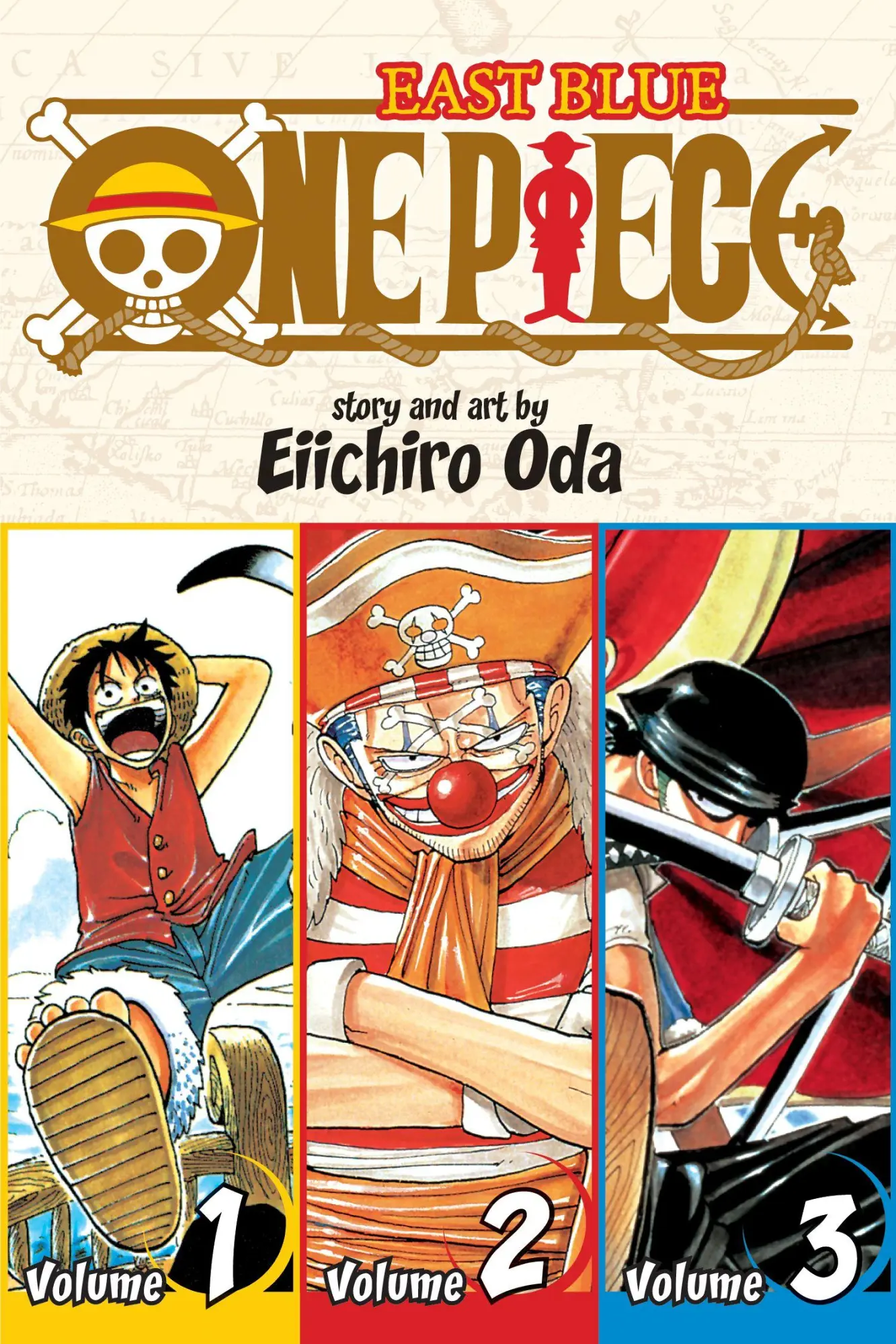 Cover: 9781421536255 | One Piece (Omnibus Edition), Vol. 1 | Includes Vols. 1, 2 &amp; 3 | Oda