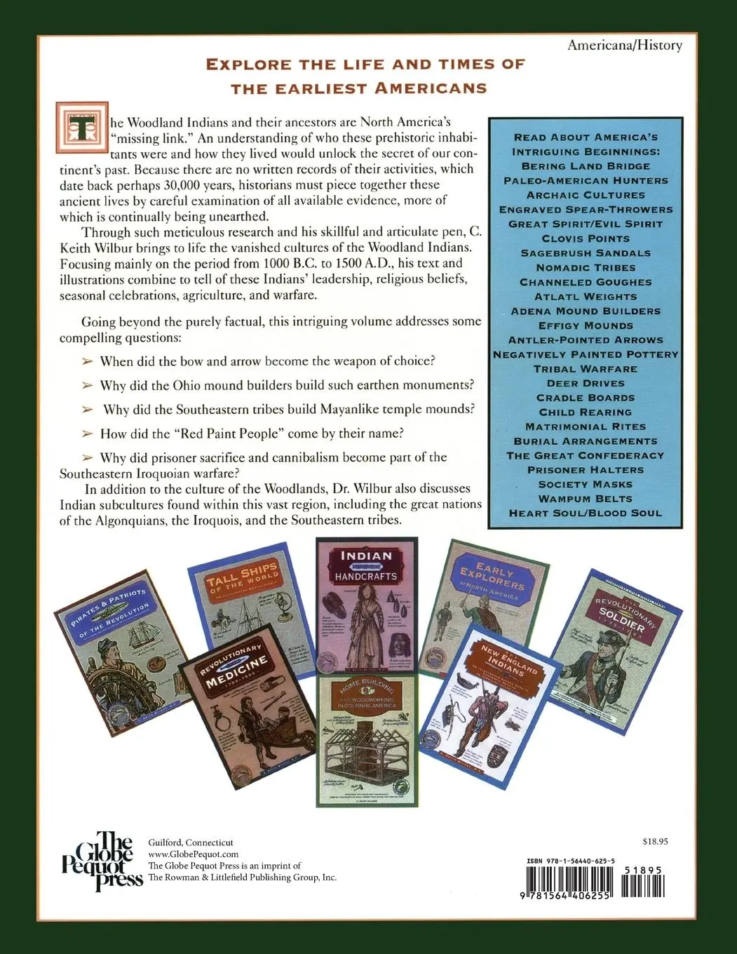Rückseite: 9781564406255 | Woodland Indians | C. Keith Wilbur | Taschenbuch | Englisch | 1995